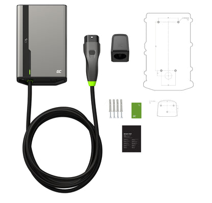 Wallbox Green Cell HabuDen 22kW 32A - 7,5m cable with NFC