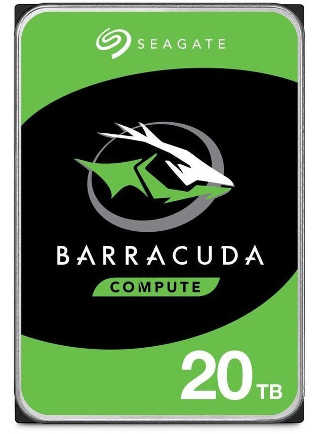 Seagate Barracuda 20TB Internal Hard Drive 7200 RPM 512 MB 3.5" Serial ATA