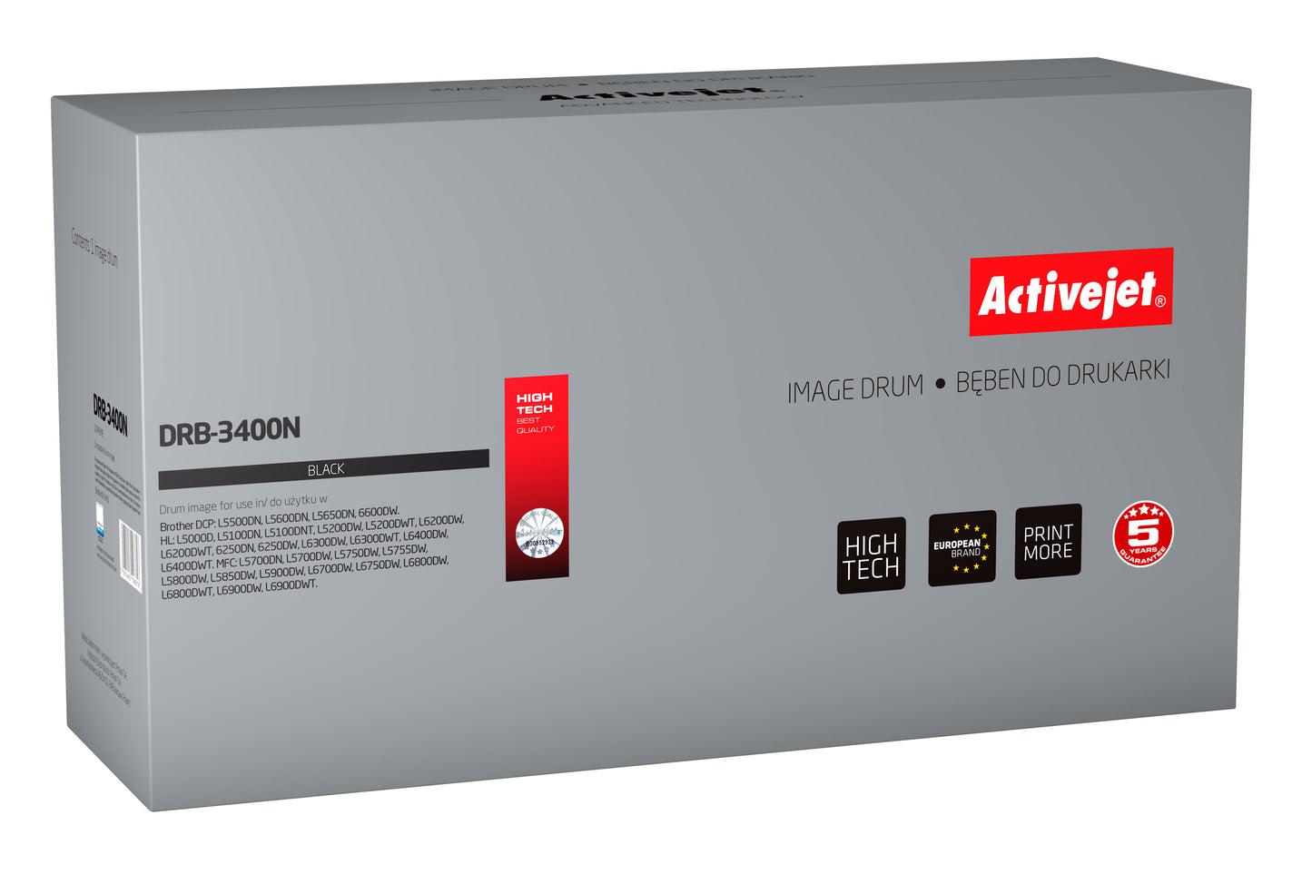 Κύλινδρος Activejet DRB-3400N (ανταλλακτικός για Brother DR-3400; Supreme; 50.000 σελίδες; μαύρο)