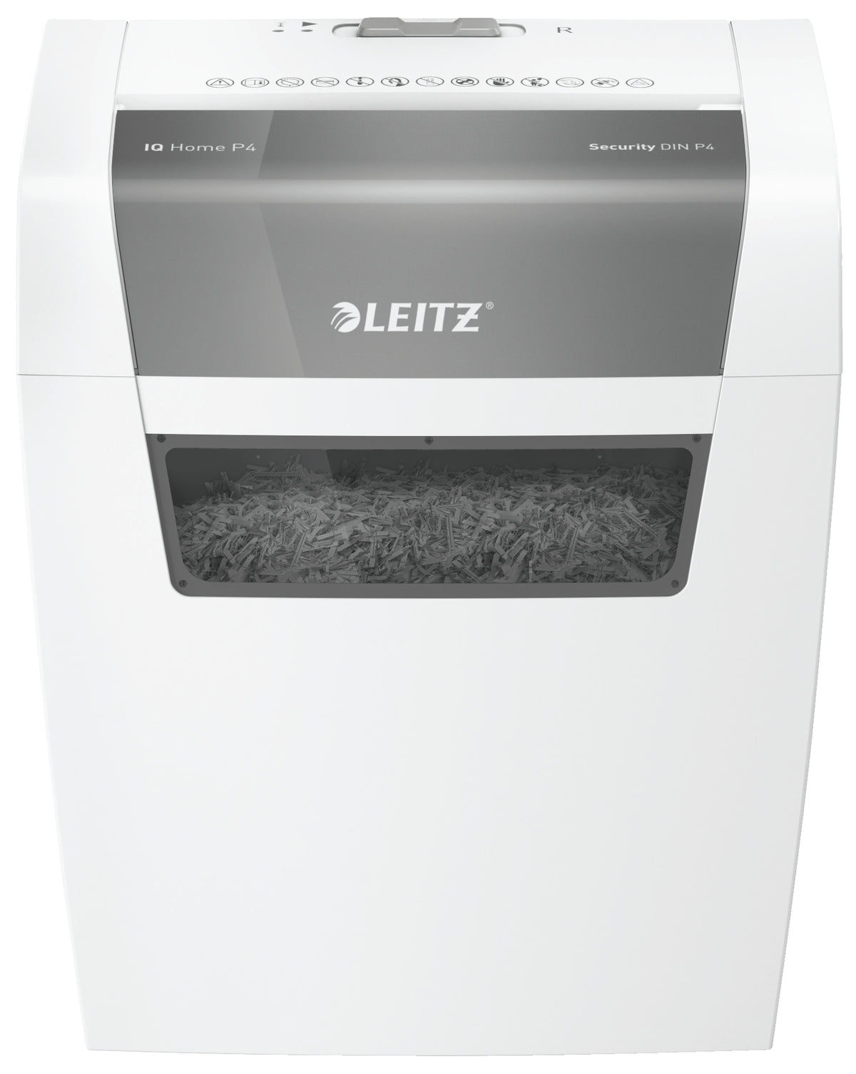 Καταστροφέας εγγράφων Leitz IQ Home, P4, 6 φύλλα, κάδος απορριμμάτων 15 λίτρων