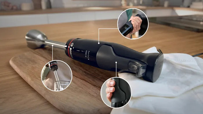 Bosch Serie 4 MSM4B6V2 Hand Blender 1.2 L, 1000 W, Black