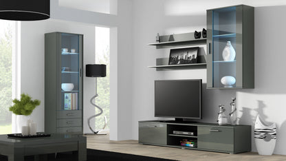 Cama set of two shelves 125cm SOHO grey matte
