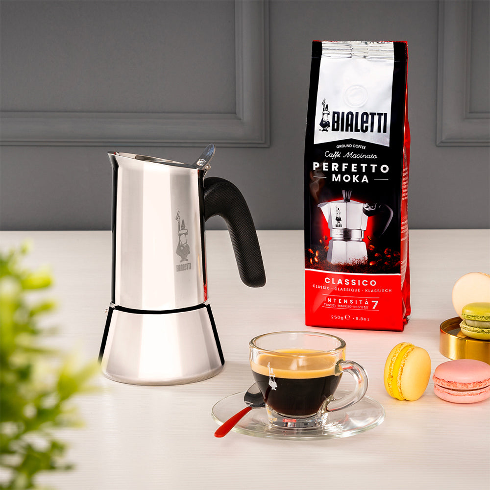 Bialetti Venus συσκευασία καφετιέρας Moka 0,5 λίτρων ασημί