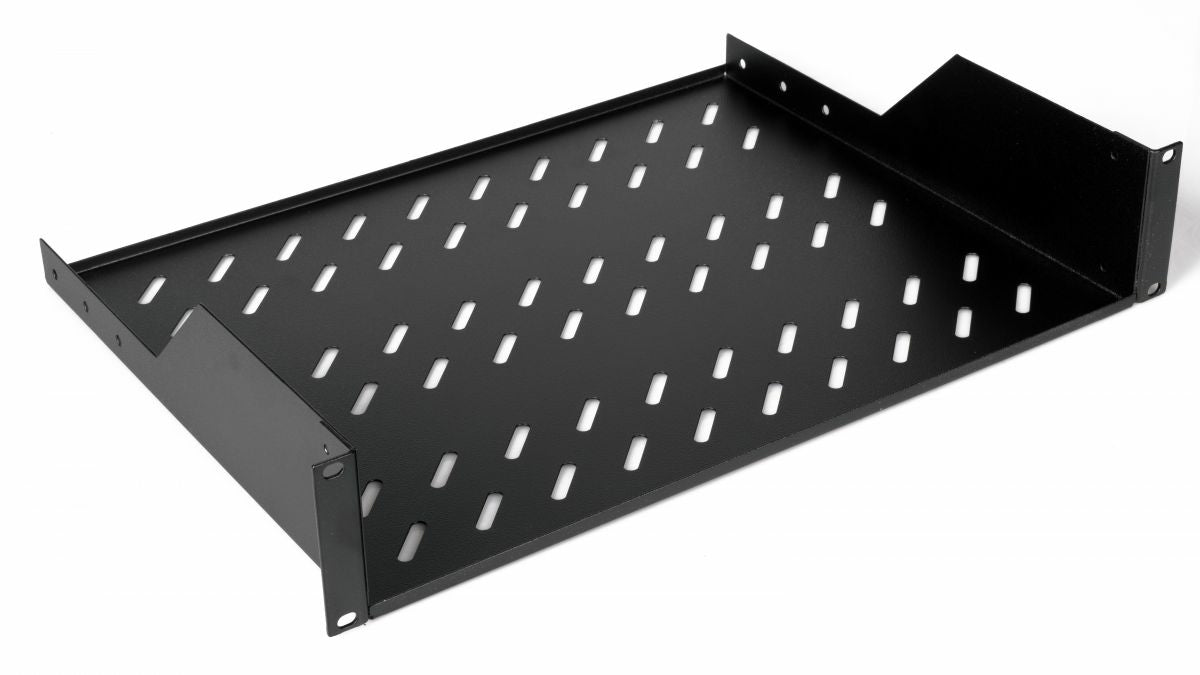 Equip 19" Fachboden fest für Serverschränke  80cm 2U schwarz