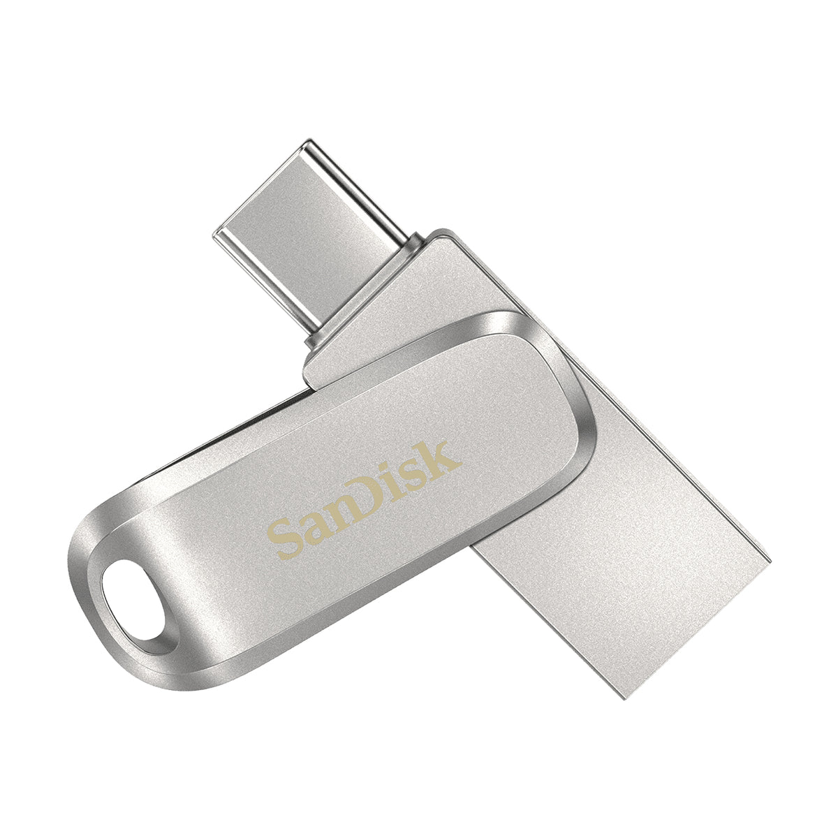SanDisk Ultra Dual Drive Luxe USB Flash Drive 512 GB USB Type-A / USB Type-C 3.2 Gen 1 Stainless Steel
