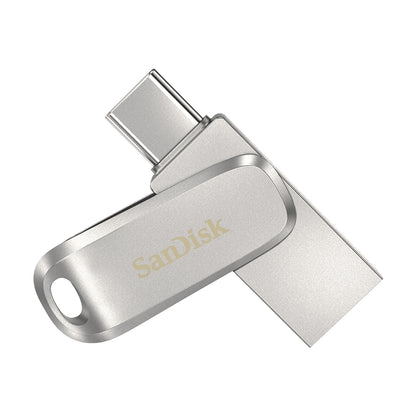 SanDisk Ultra Dual Drive Luxe USB Flash Drive 512 GB USB Type-A / USB Type-C 3.2 Gen 1 Stainless Steel