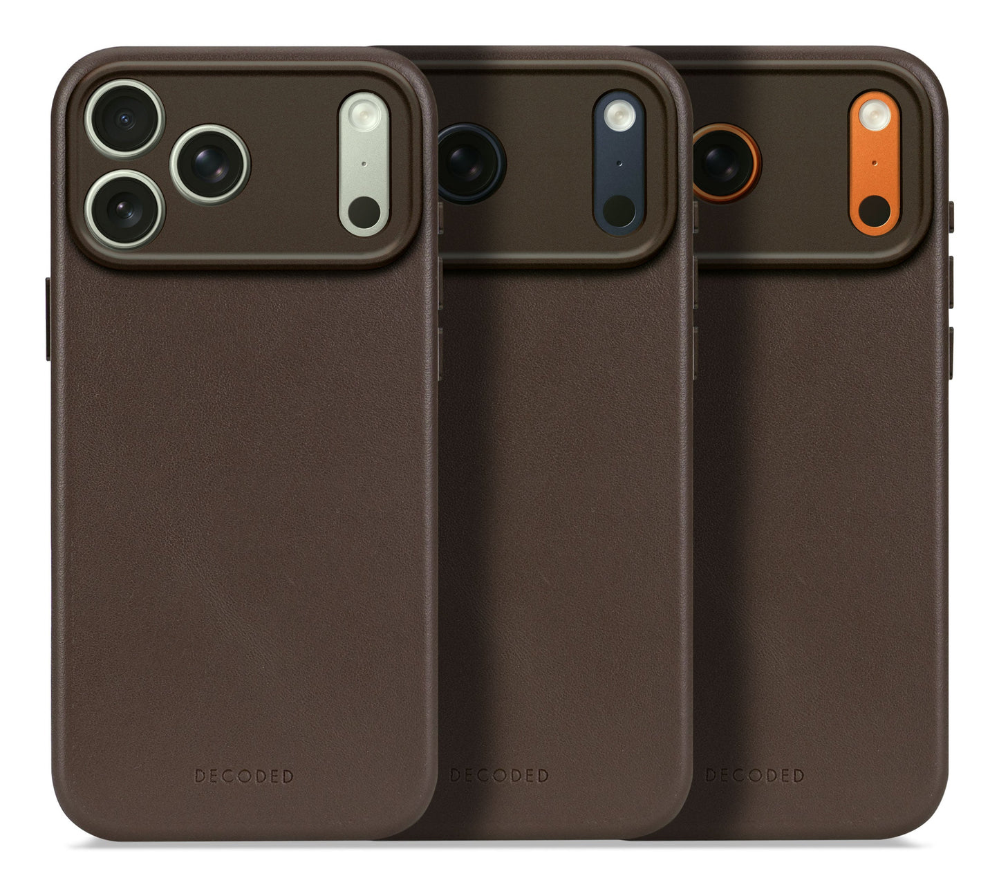 Decoded Leather Backcover for iPhone 17 Pro Max in Chocolate Brown