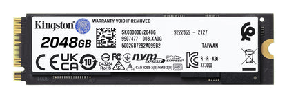 KC3000 2048 GB (schwarz, PCIe 4.0 x4, NVMe, M.2 2280)