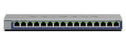 NETGEAR GS116 Unmanaged L2 Gigabit Ethernet (10/100/1000) Black