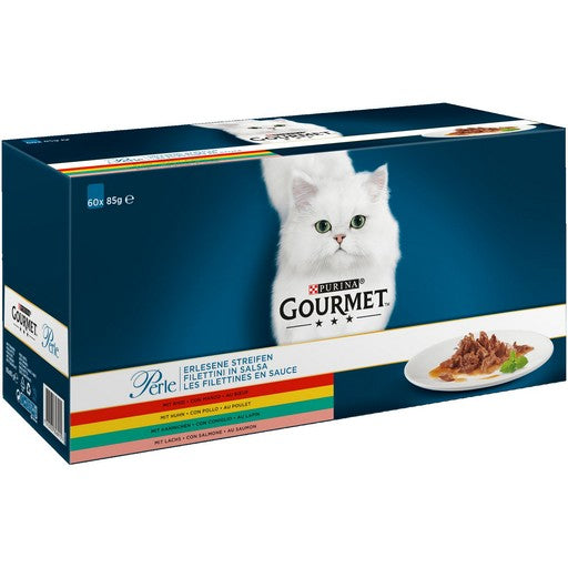 PURINA Gourmet Perle Mix - υγρή τροφή για γάτες - 60x85 γραμμάρια