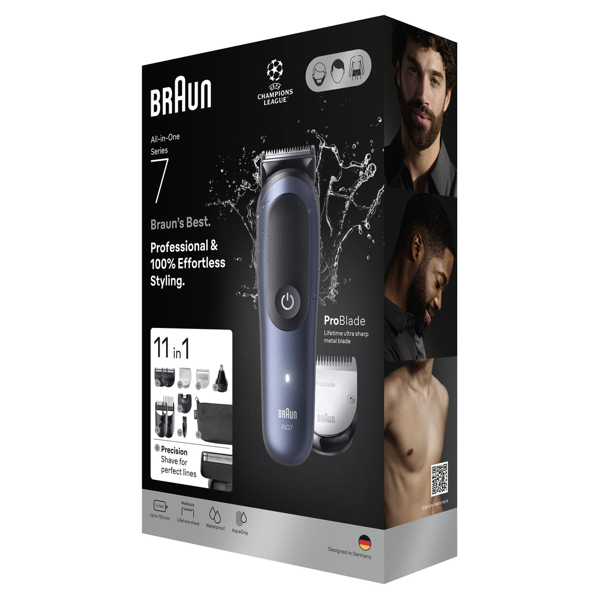 Braun All-in-One Series 7 AIO7540 Hair Clipper with Lithium-ion Battery (Li-Ion)