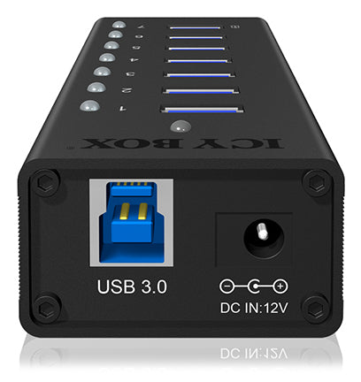 ICY BOX IB-AC618 7-Port USB 3.0 Hub Aluminium