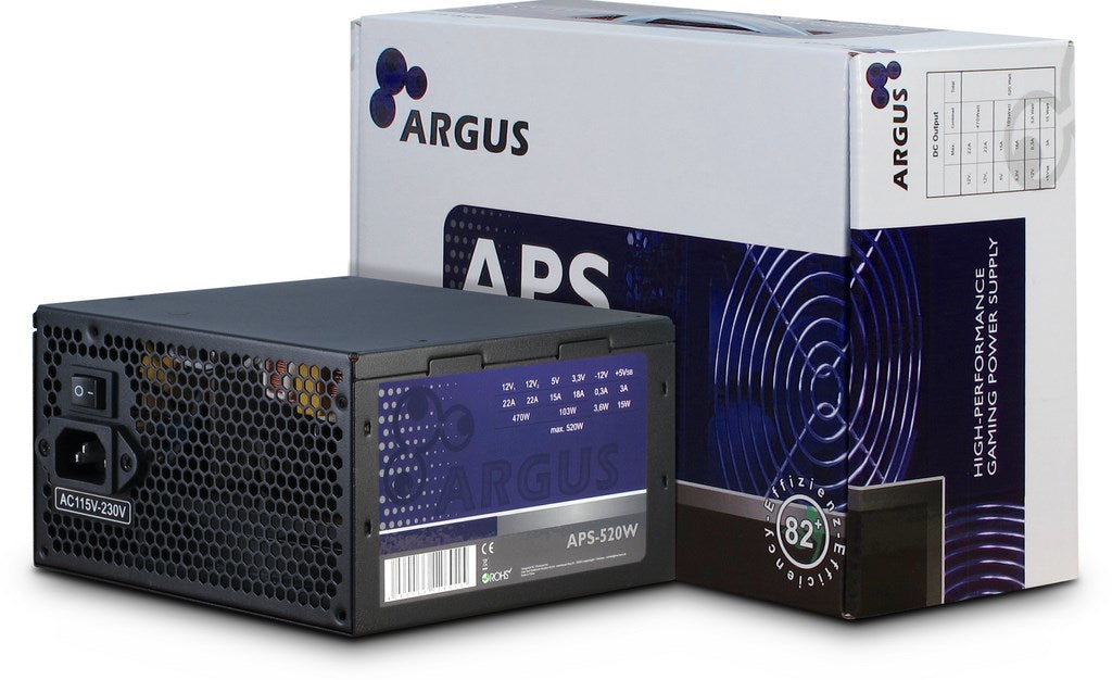 Inter-Tech Netzteil 520W Argus APS-520W 120mm Lüfter
