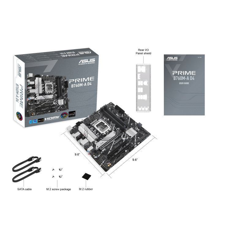 ASUS PRIME B760M-A D4-CSM Intel B760 LGA 1700 micro ATX Motherboard