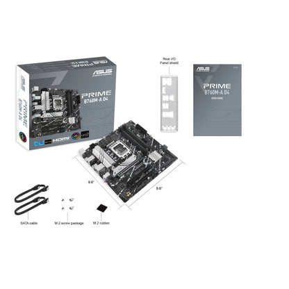 ASUS PRIME B760M-A D4-CSM Intel B760 LGA 1700 micro ATX Motherboard