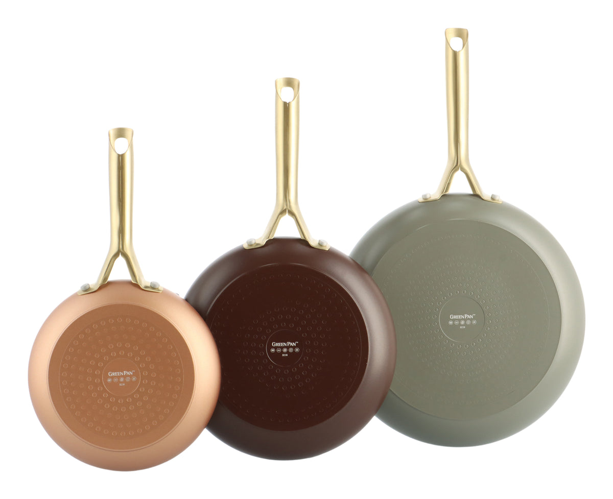 GreenPan Shades Frying Pan Set 3-Piece 20+24+28cm Terra