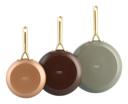 GreenPan Shades Frying Pan Set 3-Piece 20+24+28cm Terra