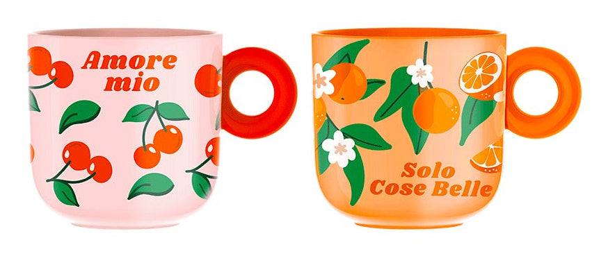 Bialetti Set 2 Tassen mercato della frutta