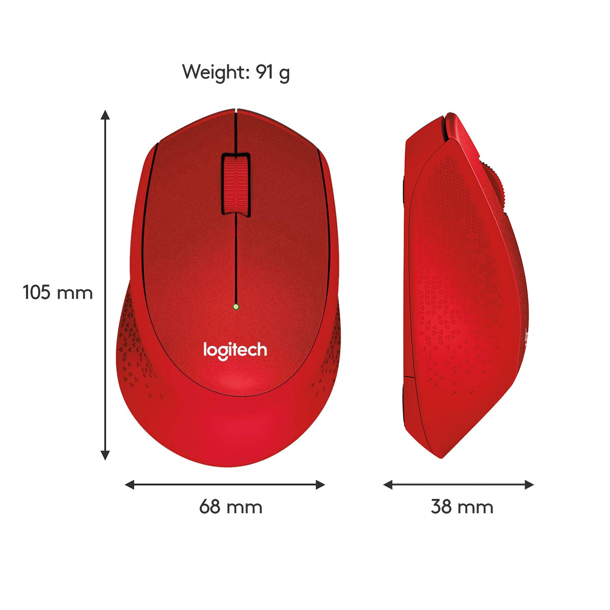Logitech M330 Silent Plus — Red