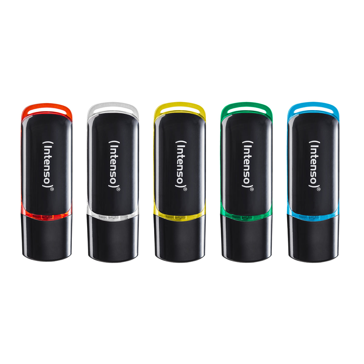 1x5 Intenso Business Line 16GB USB 2.0 Flash Drives, Assorted Colors, Model 3511575