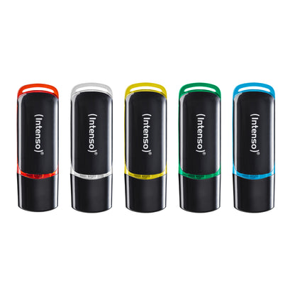 1x5 Intenso Business Line 16GB USB 2.0 Flash Drives, Assorted Colors, Model 3511575