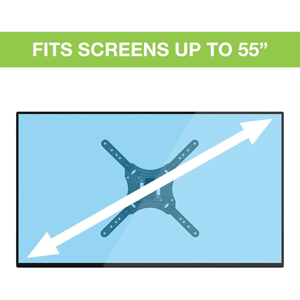 Techly Slim Wall Mount for 1 Display 32–55"