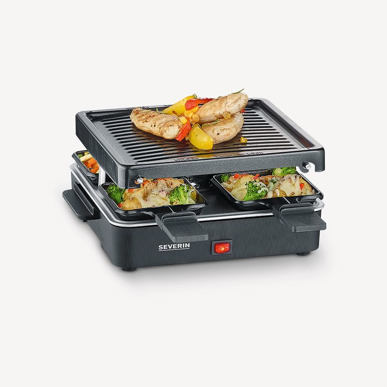 Severin Raclette 4 persons black Schwarz RG 2370 (RG 2370)