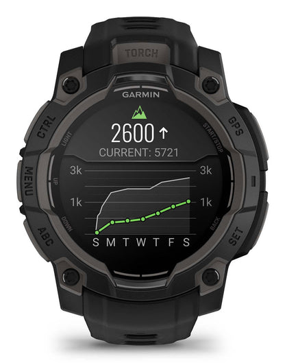Garmin Instinct 3 AMOLED 1.2" (45 mm) Digital Touchscreen - Black, 390 x 390 px, GPS