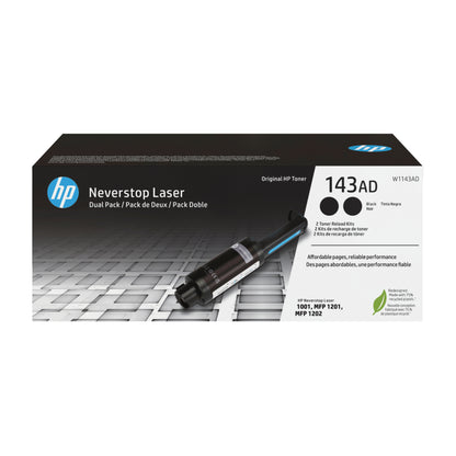 HP 143AD 2x Black Toner Cartridge