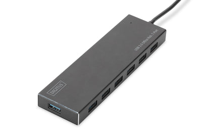 DIGITUS USB-Hub    7-Port 3.0->7xA3.0 m.Netzteil     schwarz
