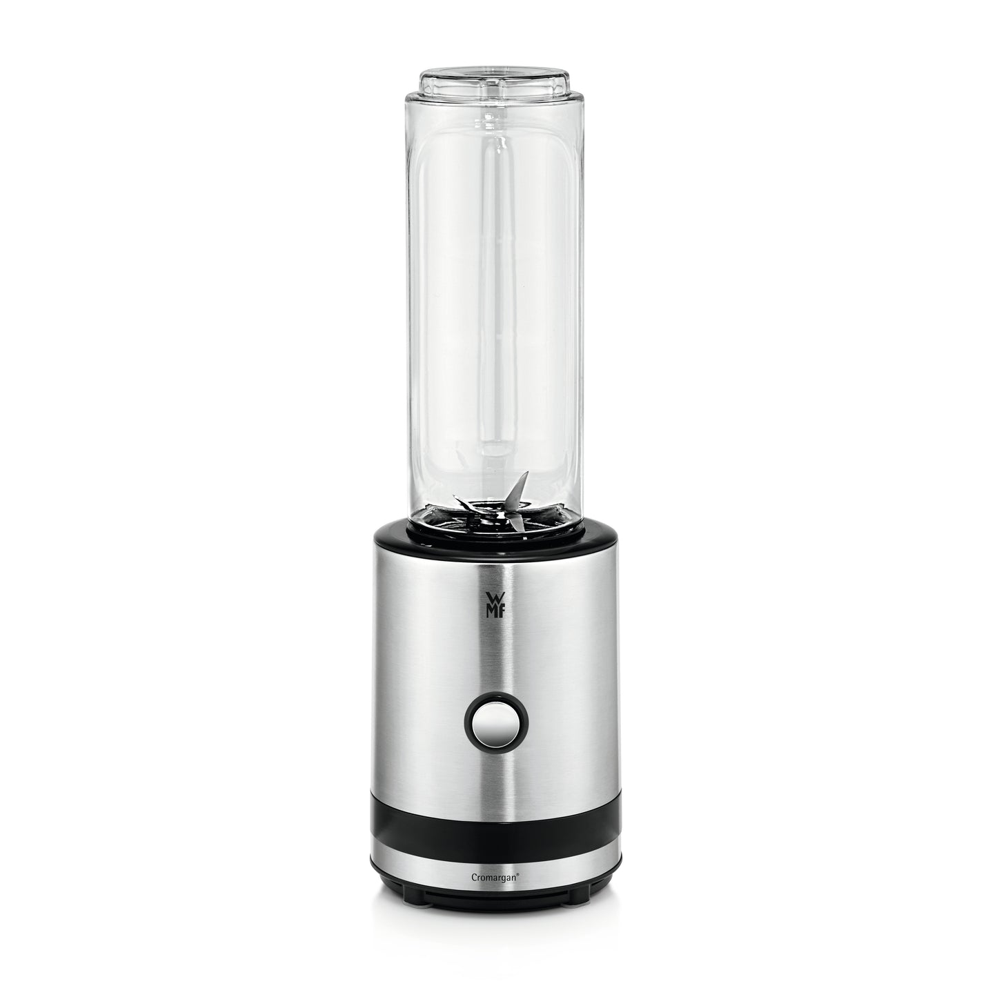 WMF consumer electric KÜCHENminis Smoothie-to-go (edelstahl/schwarz, 300 Watt, Behälter 0,6 Liter)