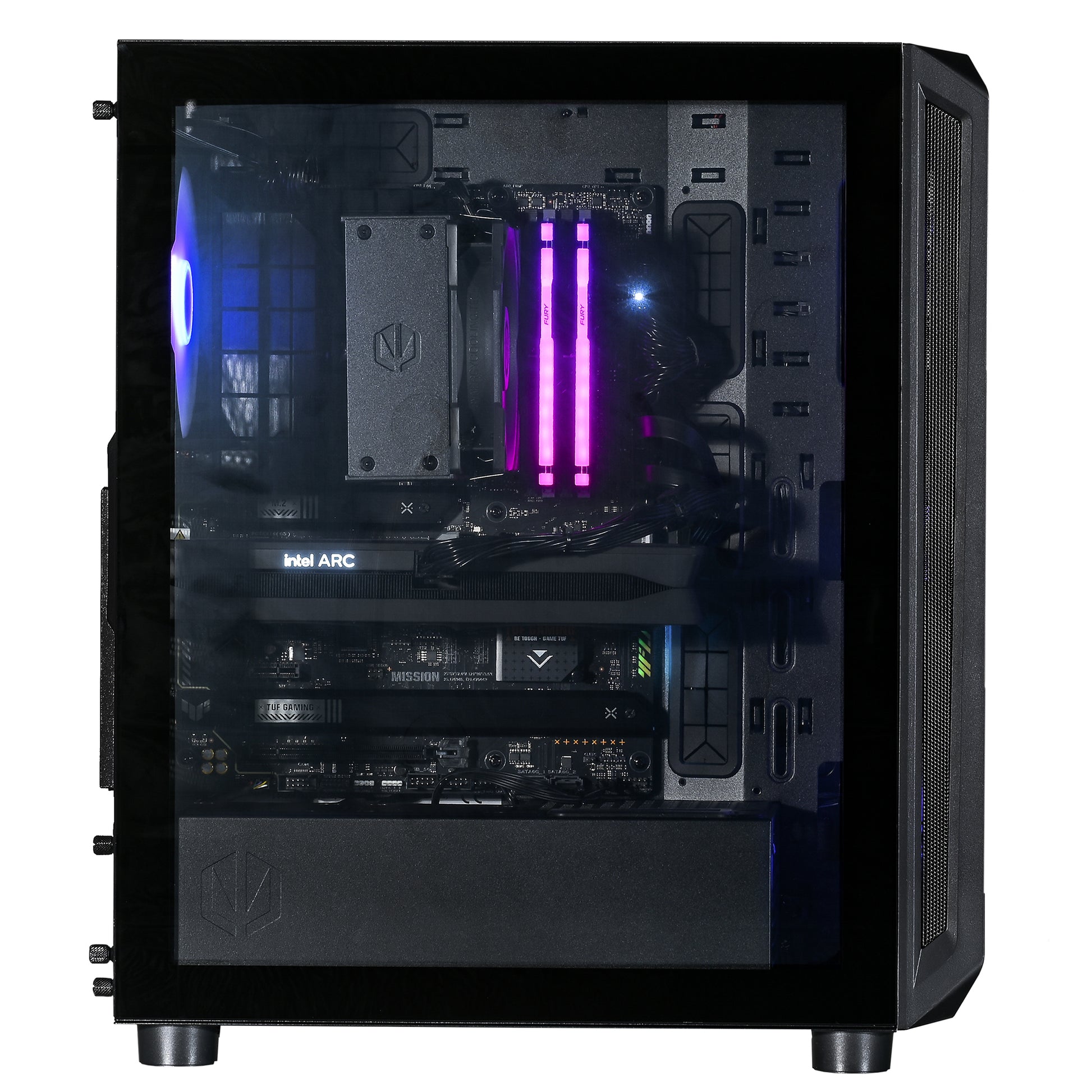 Actina 5901443410270 PC AMD Ryzen™ 5 7500F 32 GB DDR5-SDRAM 1 TB SSD Intel Arc B580 Midi Tower Black