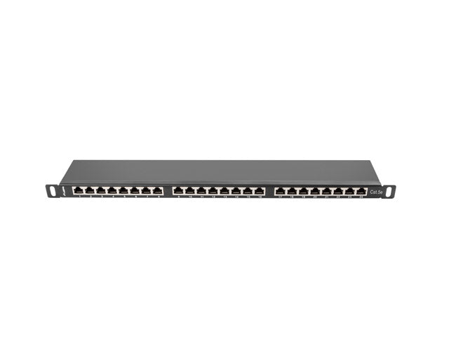 LANBERG Patch Panel 24 Port 0.5U Cat.5e FTP Black