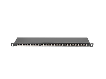 LANBERG Patch Panel 24 Port 0.5U Cat.5e FTP Black