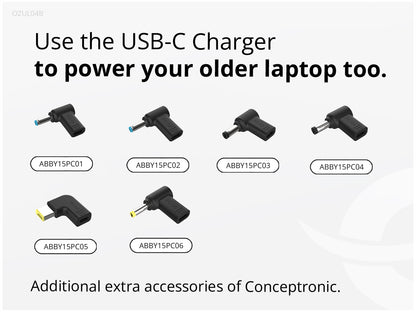 CONCEPTRONIC Ladegerät 1Port GaN USB-C Desk  67WPD3.0/PPS sw
