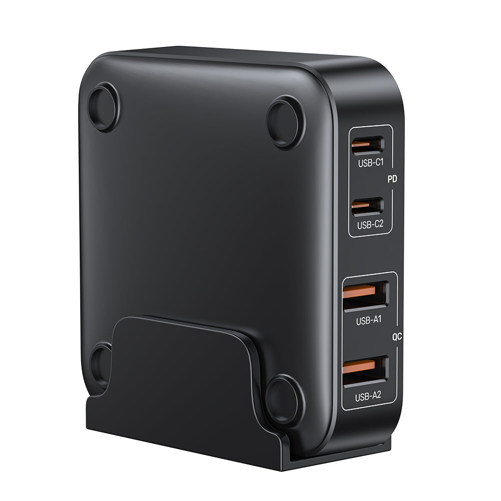 GaN network charger - Unitek P1228ABK01-EU | 70W 2x USB-C 2x USB-A