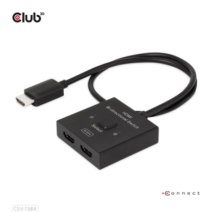 Club3D HDMI Switch 2-in-1 bidirektional   8K60Hz/4K120Hz UHD retail