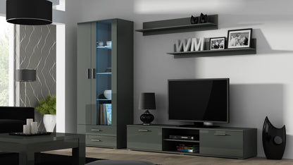 Cama set of two shelves 125cm SOHO grey matte