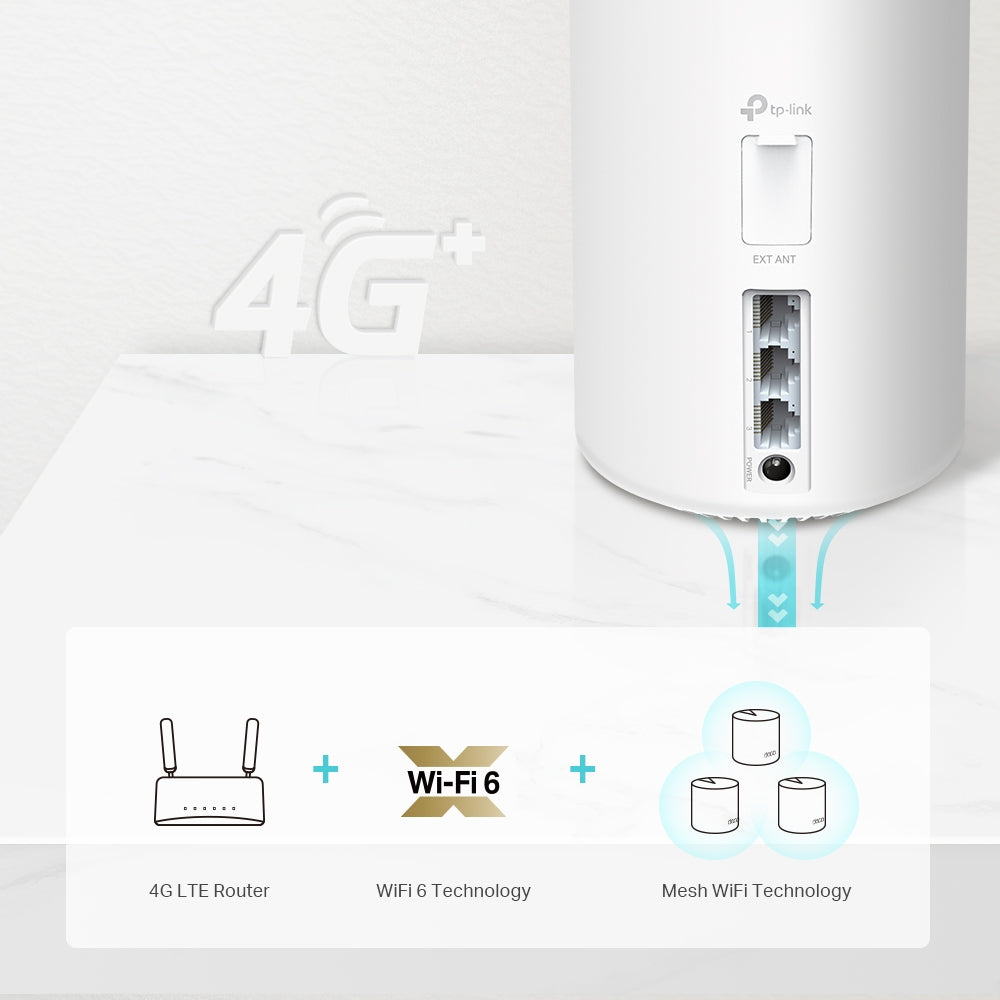 TP-Link 4G+ AX1800 Whole Home Mesh WiFi 6 Gateway