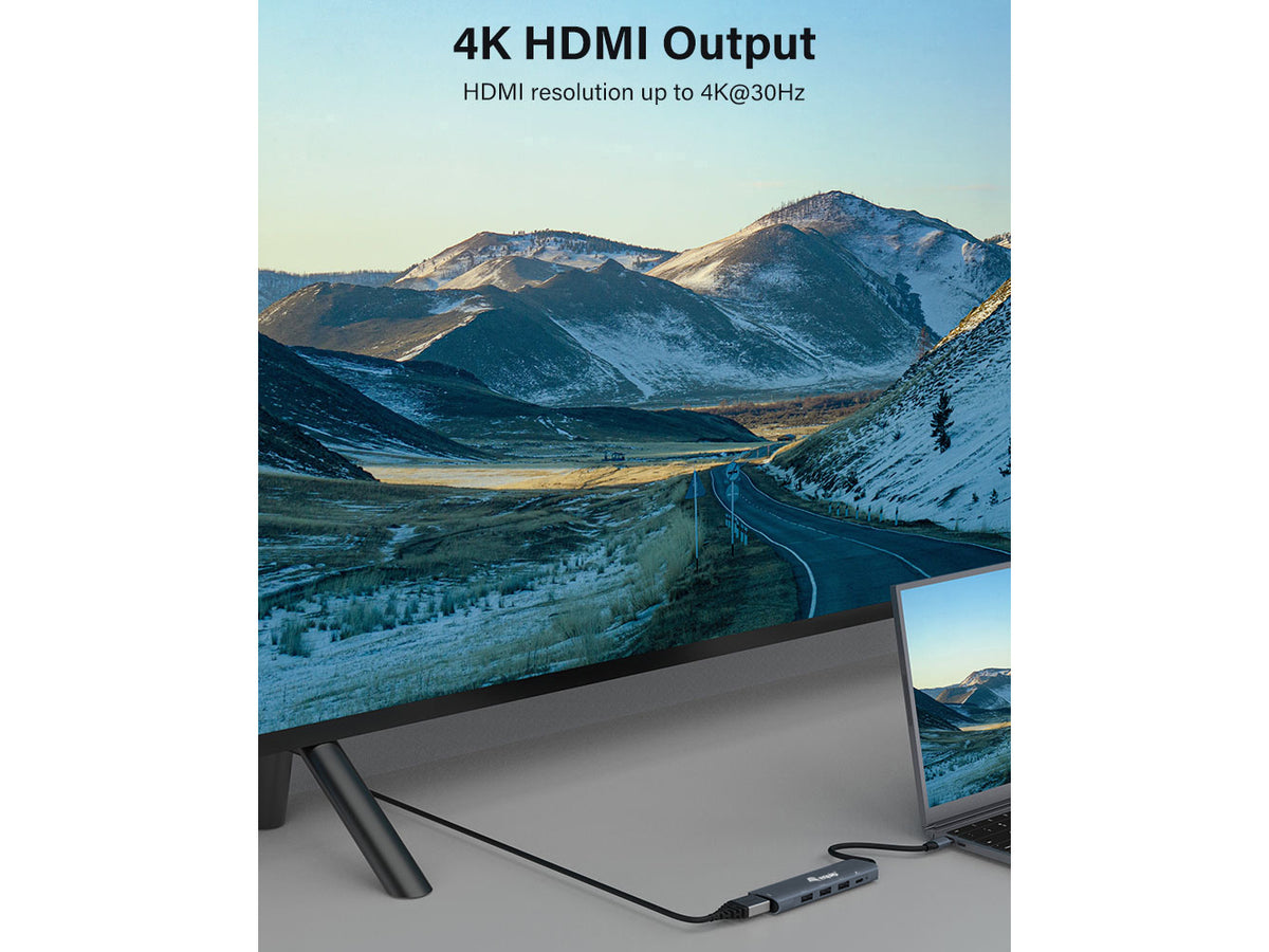 Equip Dock  5-1 USB-C->HDMI,3xUSB-A,100W USB-C         0.25m