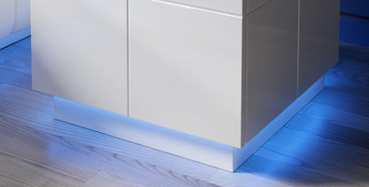 Cama REJA bedside table light blue
