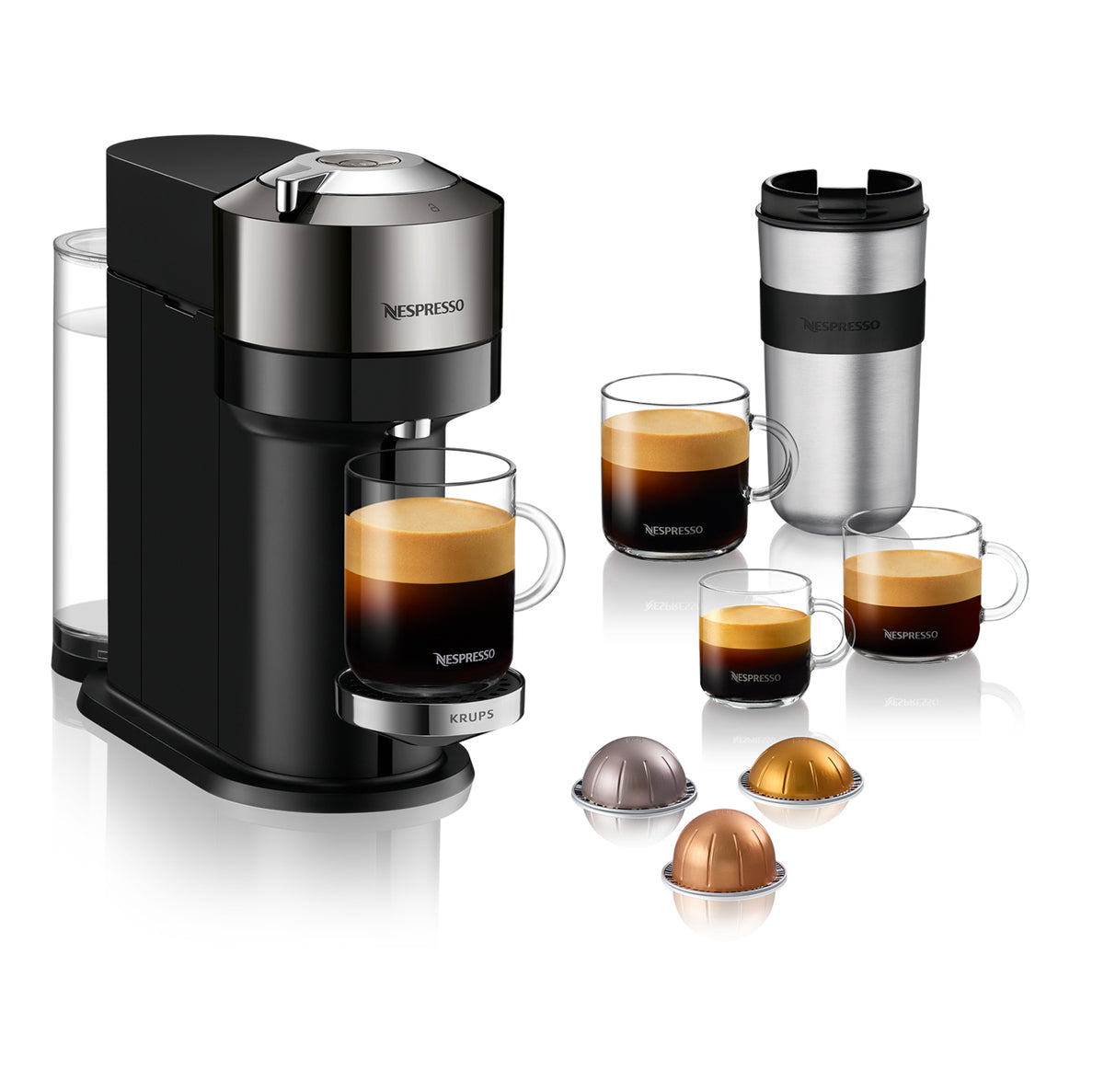 Krups Nespresso Vertuo Next Deluxe XN910C (black/chrome)