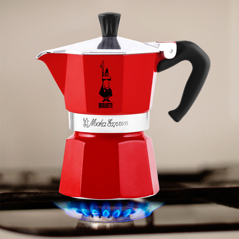 Bialetti Moka Express Καφετιέρα Μόκα σε Κόκκινο Χρώμα