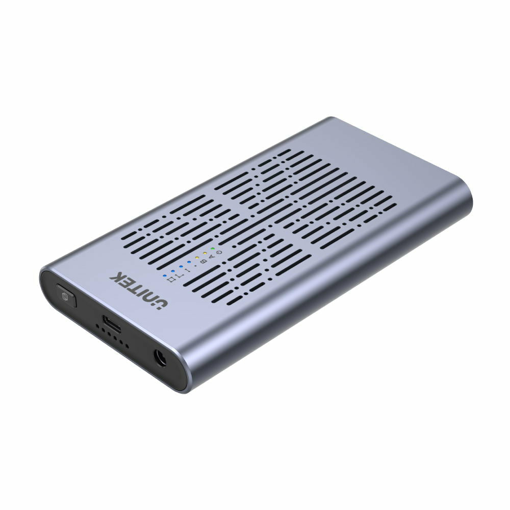 UNITEK S1206A SolidForce USB-C to PCIe/NVMe M.2 SSD 10Gbps Dual Bay Enclosure with Offline Clone