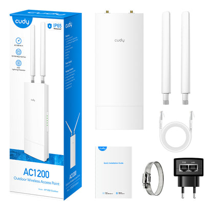 Cudy AP1200 1167 Mbit/s White Power over Ethernet (PoE)