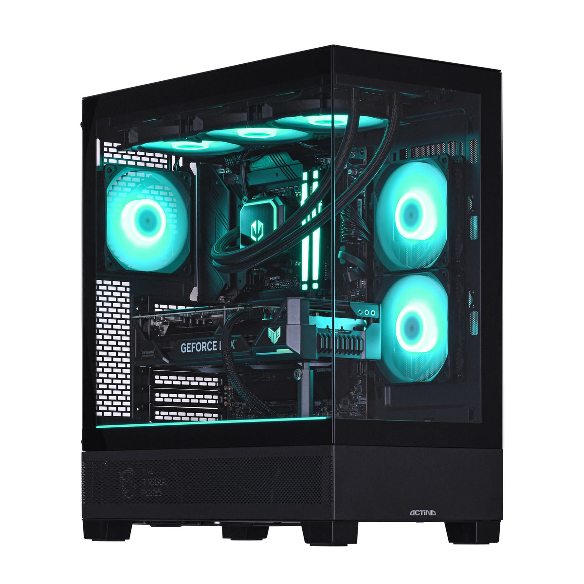 Actina 5901443416654 PC AMD Ryzen™ 9 9900X3D 64 GB DDR5-SDRAM 2 TB SSD NVIDIA GeForce RTX 5090 Windows 11 Home Midi Tower Black