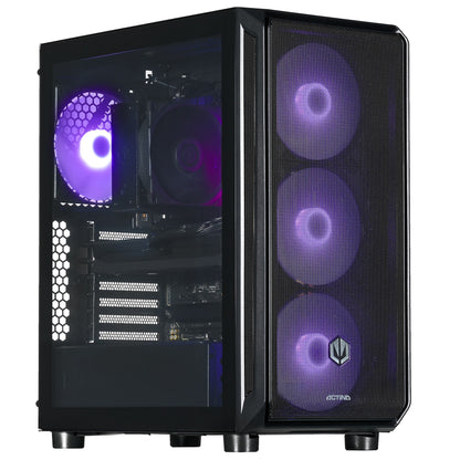 Actina 5901443414711 Επιτραπέζιος Υπολογιστής με AMD Ryzen™ 7 7700, Μνήμη 32 GB DDR5-SDRAM, Αποθηκευτικός Χώρος 2 TB SSD, Κάρτα Γραφικών AMD Radeon RX9070, Midi Tower σε Μαύρο Χρώμα