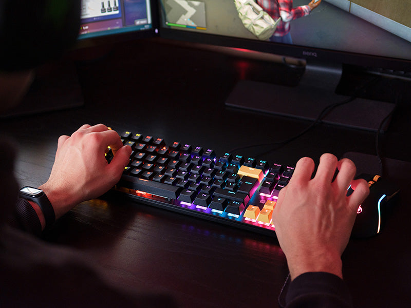 Tracer HORNET 87 keyboard Mouse included Gaming USB QWERTY English Black, Yellow