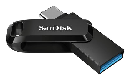 SanDisk Ultra Dual Drive USB Flash Drive 128 GB USB Type-A / USB Type-C 3.2 Gen 1 (3.1 Gen 1) Black, Silver