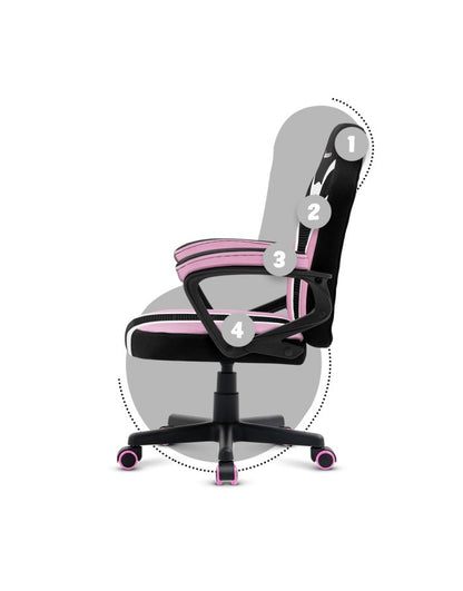 Huzaro Ranger 1.0 Pink Mesh Kids Gaming Chair
